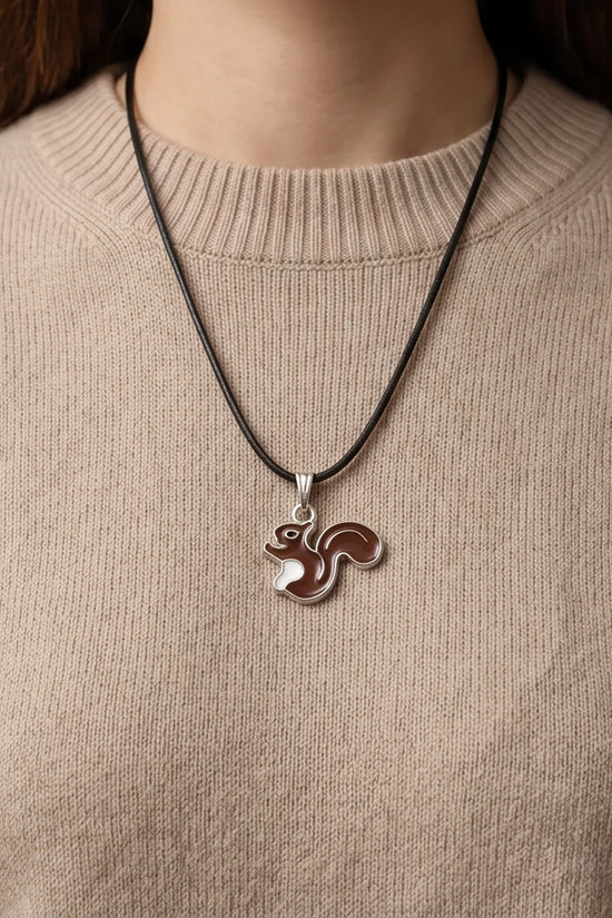 The Chestnut Squirrel Pendant