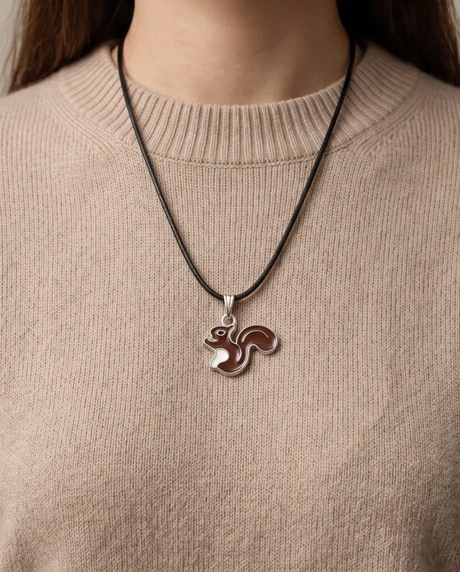 The Chestnut Squirrel Pendant