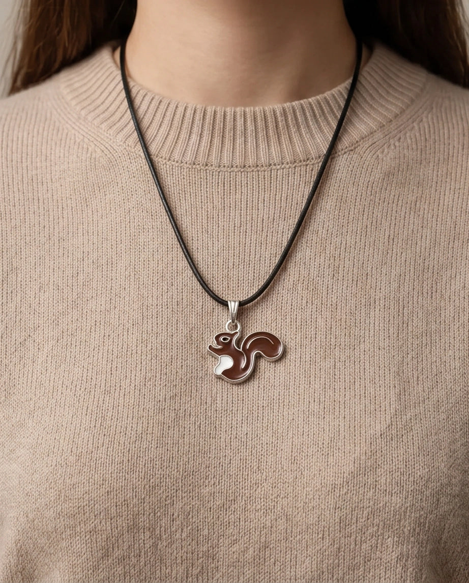The Chestnut Squirrel Pendant