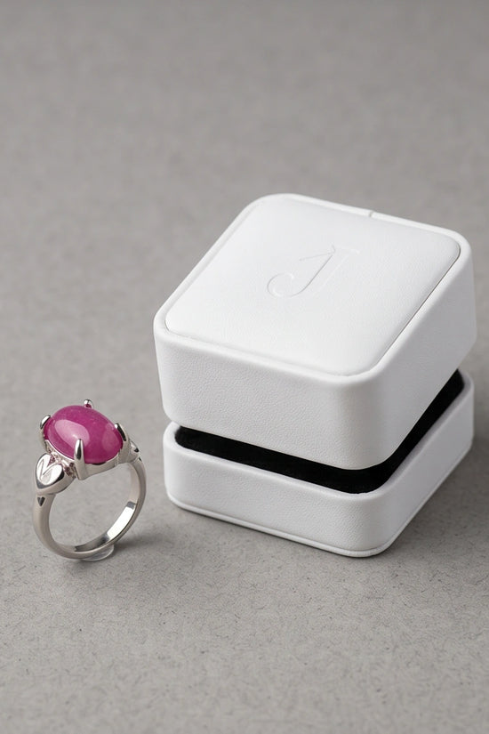 Magenta Majesty Sculpted Statement Ring