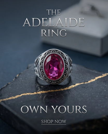 Tourmaline Gemstone Scalloped Bezel Filigree Silver Ring