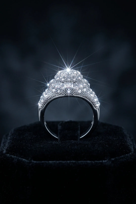 Sovereign Diamond Pave Dome Ring