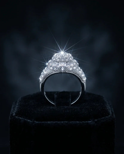 Sovereign Diamond Pave Dome Ring
