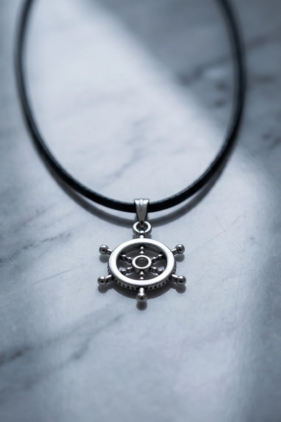 The Captain's Helm Wheel Necklace
