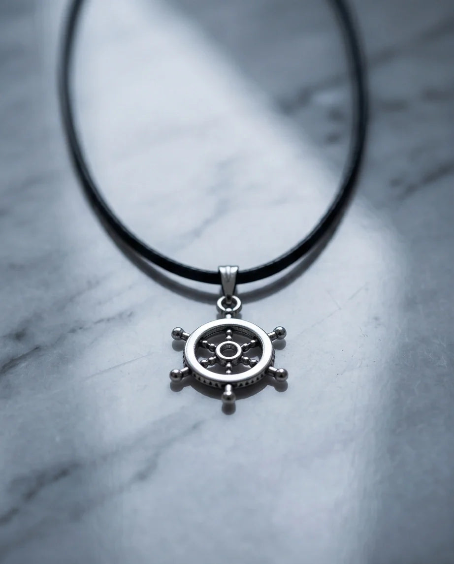 The Captain's Helm Wheel Necklace