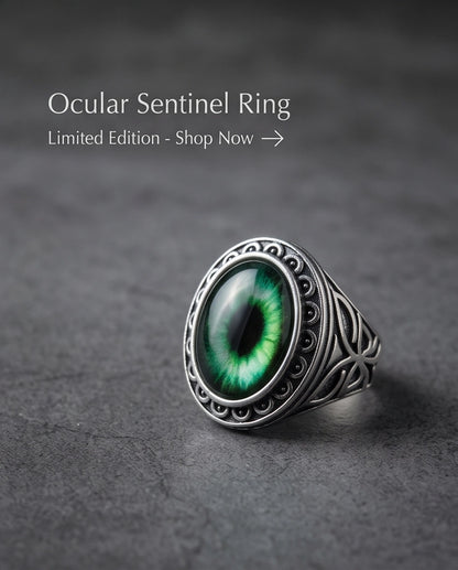 Celtic Eye Filigree Silver Ring