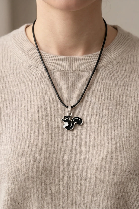 The Midnight Squirrel Pendant