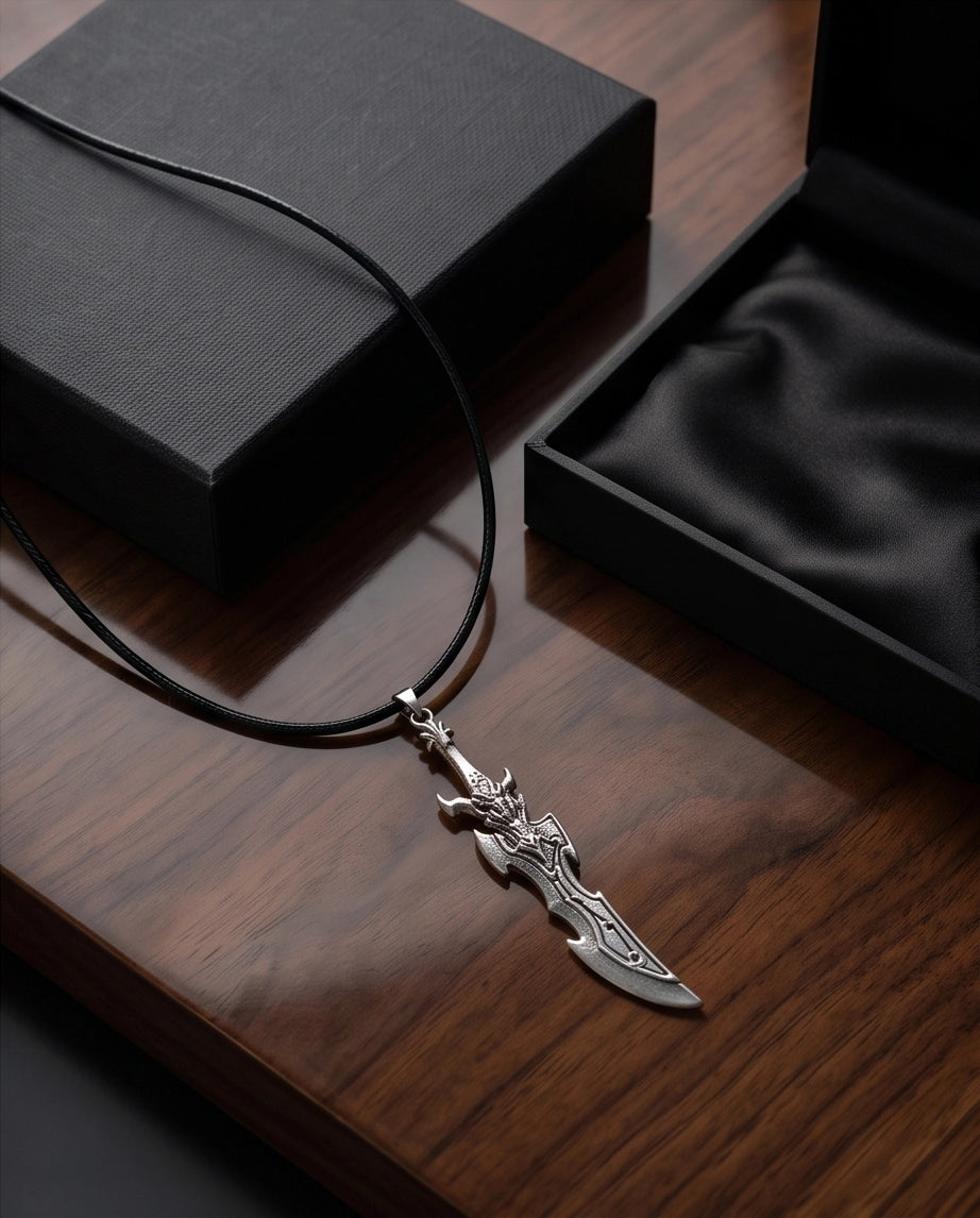 Dragon Skull Fantasy Blade Pendant