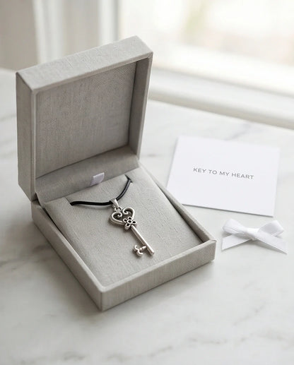 The Secret Garden Heart Key Necklace