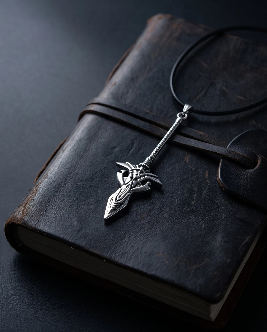 Gothic Rune Sword Dagger Pendant