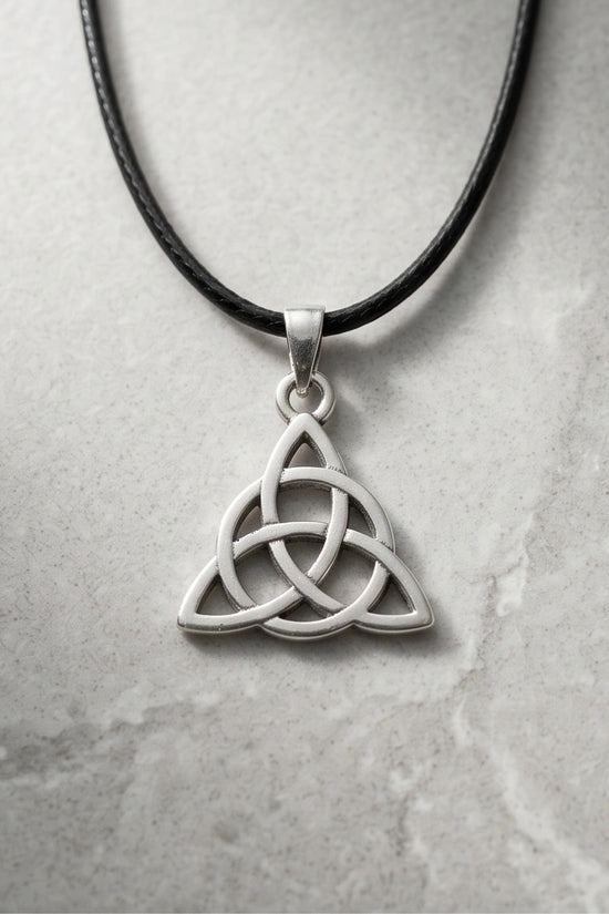 Silver Celtic Triquetra Knot Necklace