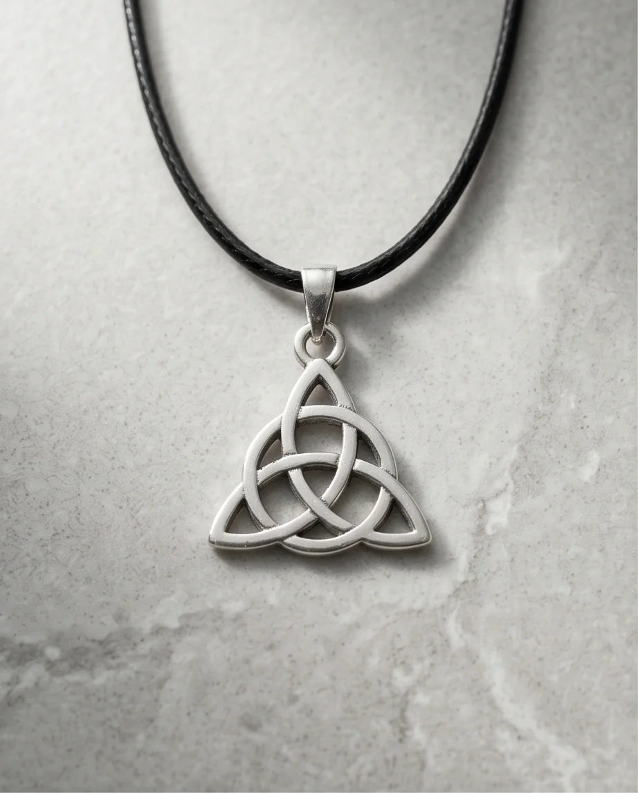 Silver Celtic Triquetra Knot Necklace