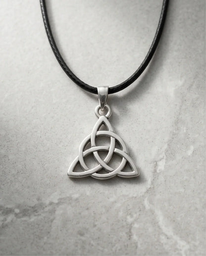 Silver Celtic Triquetra Knot Necklace