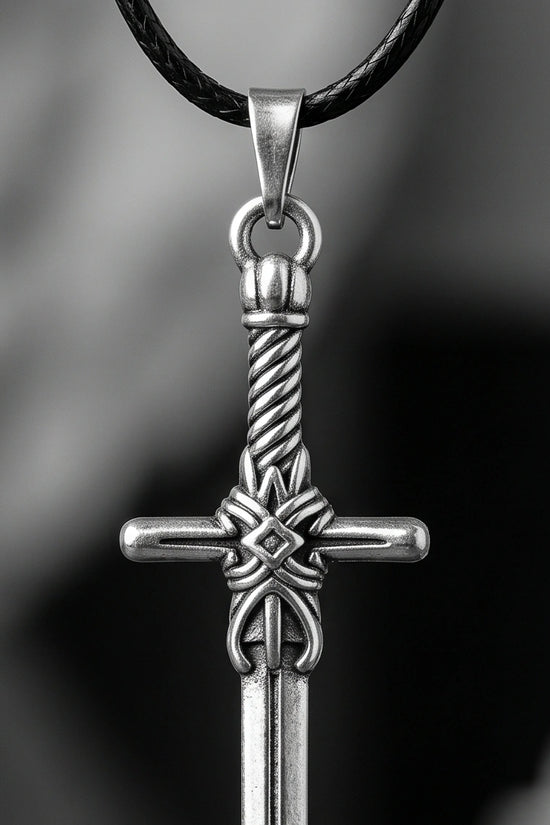 The Excalibur Medieval Sword Necklace