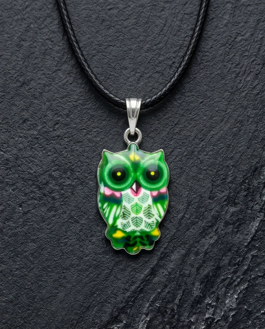 The Emerald Owl Pendant