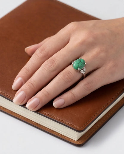 Botanical Meadow Turquoise Ring