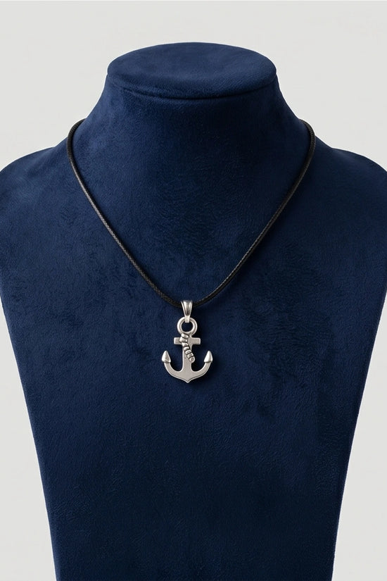 The Sailor’s Pride Polished Anchor Necklace