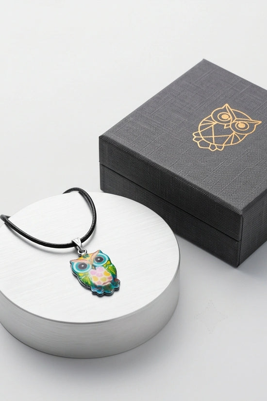 The Azure Owl Pendant