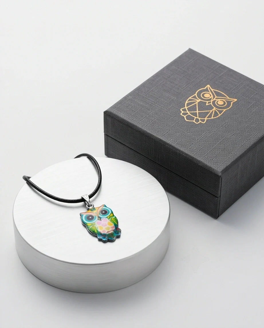 The Azure Owl Pendant