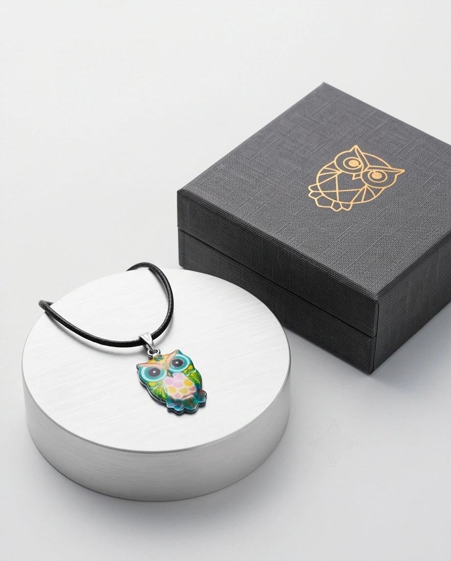 The Azure Owl Pendant