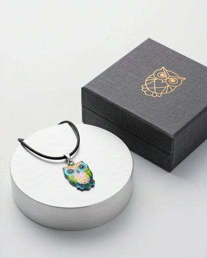 The Azure Owl Pendant
