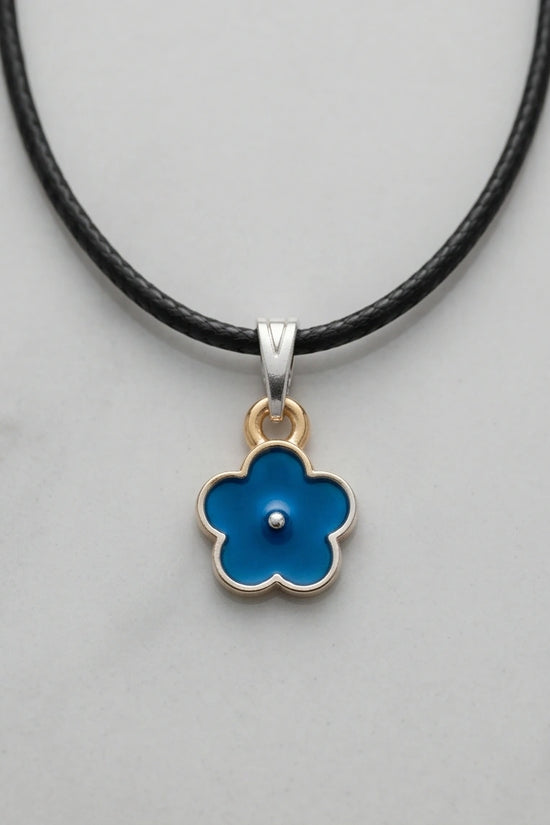 Sky Blue Forget-Me-Not Pendant