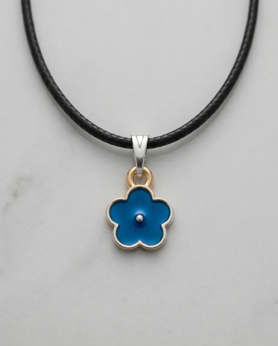 Sky Blue Forget-Me-Not Pendant