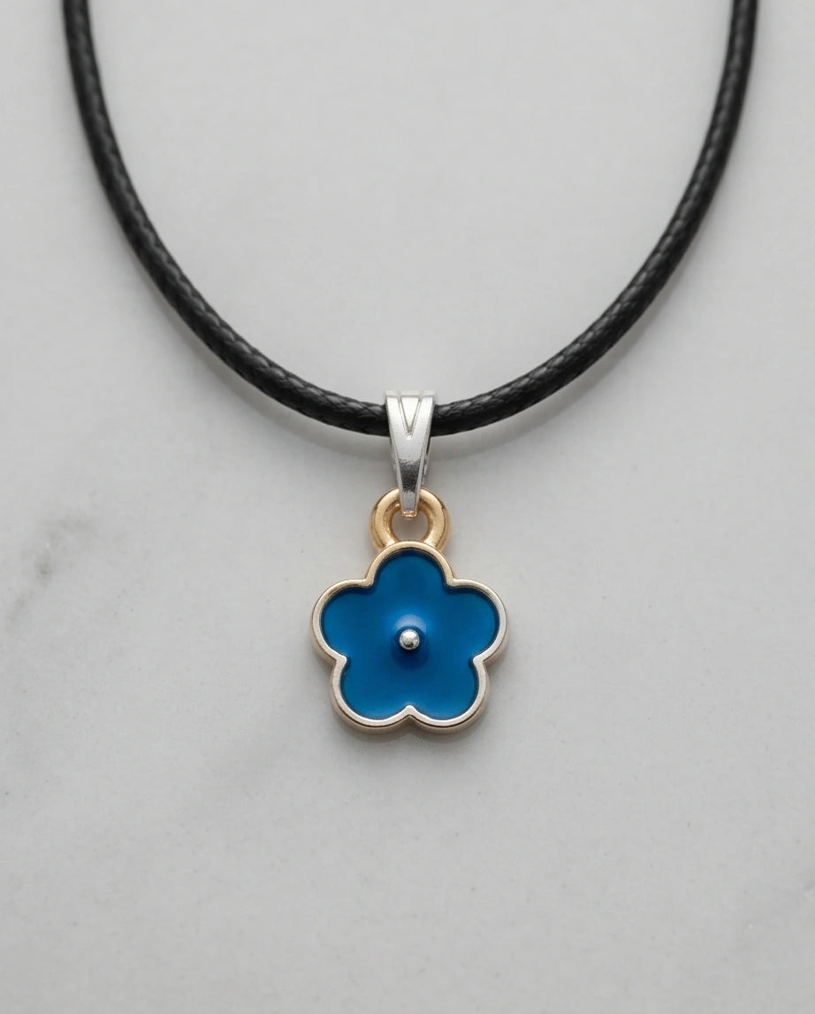 Sky Blue Forget-Me-Not Pendant