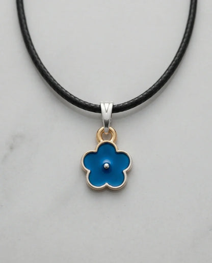Sky Blue Forget-Me-Not Pendant