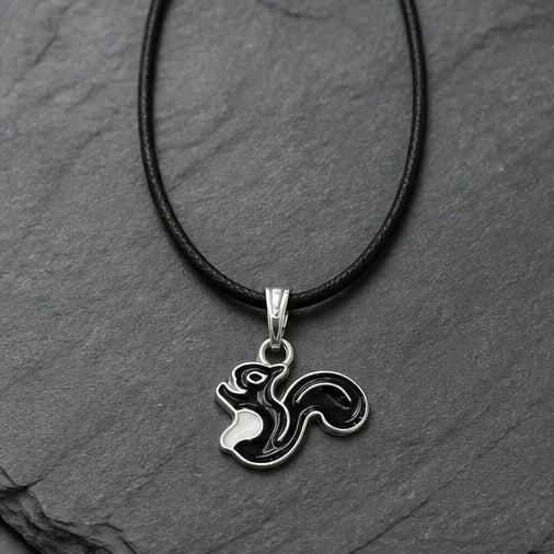 The Onyx Squirrel Pendant