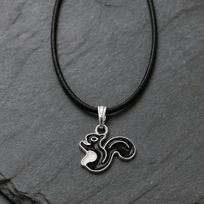 The Onyx Squirrel Pendant