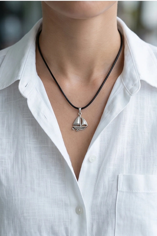 The Mariner Sailboat Pendant Necklace
