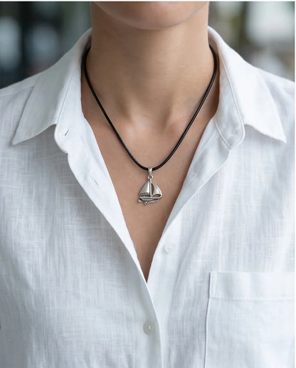 The Mariner Sailboat Pendant Necklace