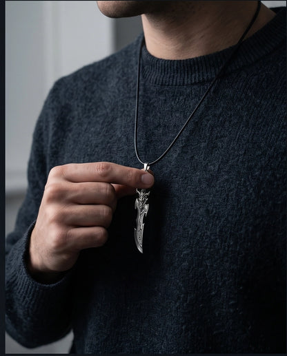 Dragon Skull Fantasy Blade Pendant