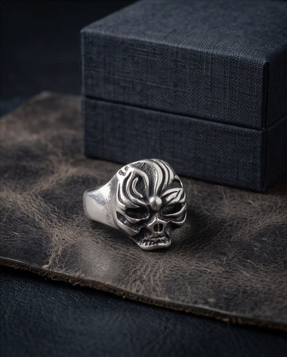 Whimsical Swirl Visage Sculpted Ring