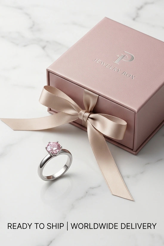 Sterling Silver Classic Round-Cut Pink Sapphire Solitaire Ring