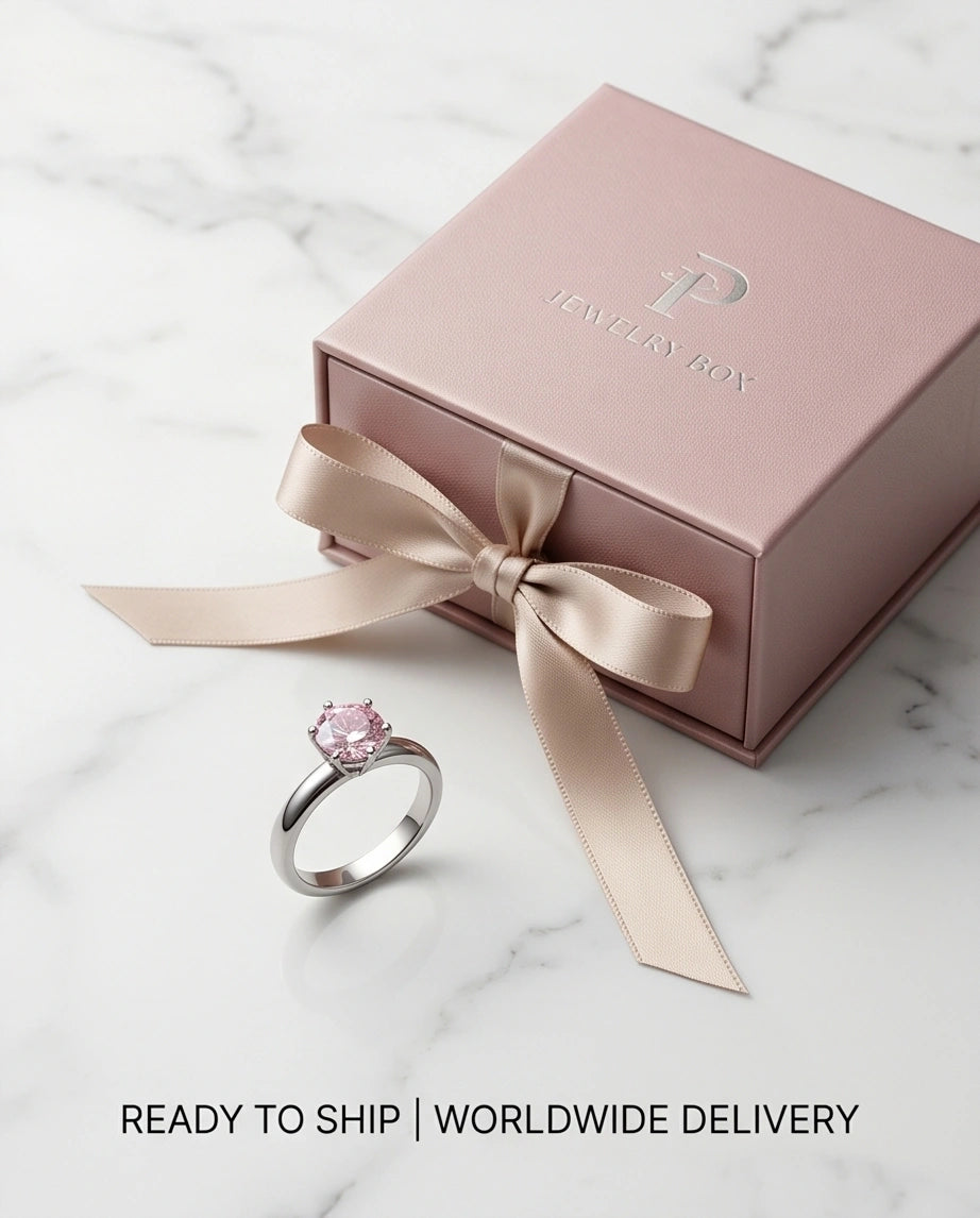 Sterling Silver Classic Round-Cut Pink Sapphire Solitaire Ring