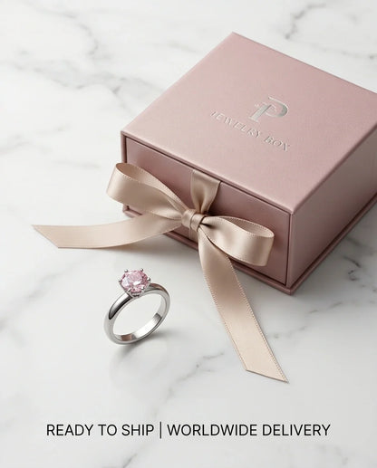 Sterling Silver Classic Round-Cut Pink Sapphire Solitaire Ring