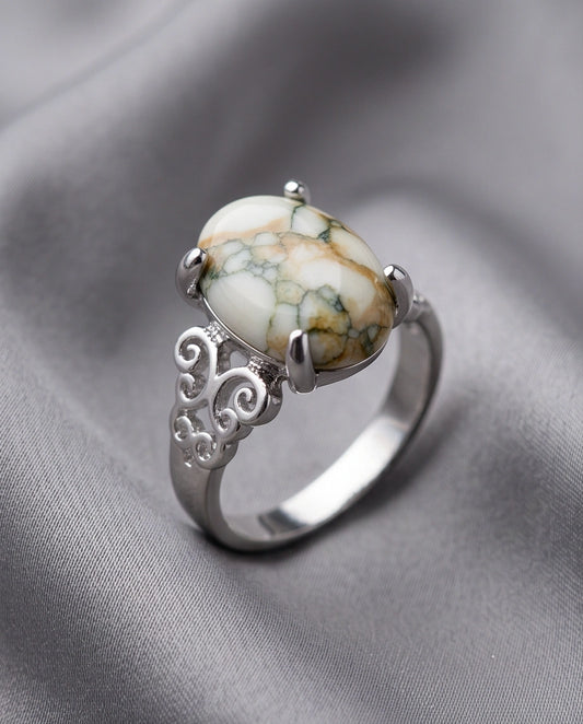 Vintage Filigree Wildstone Ring