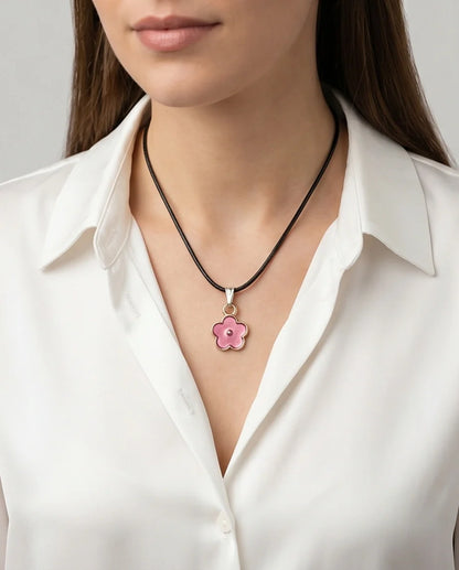 Soft Pink Blossom Pendant