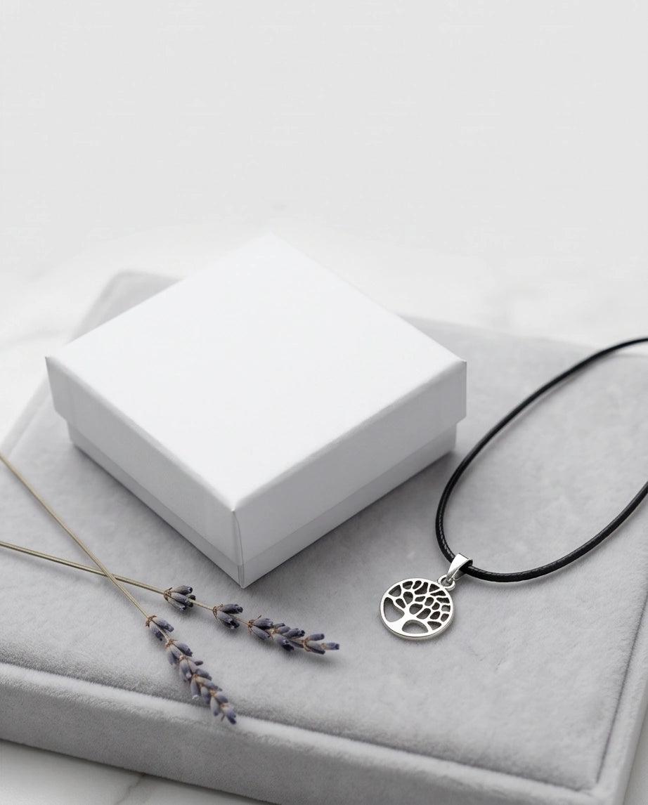 Silver Cutout Tree of Life Necklace