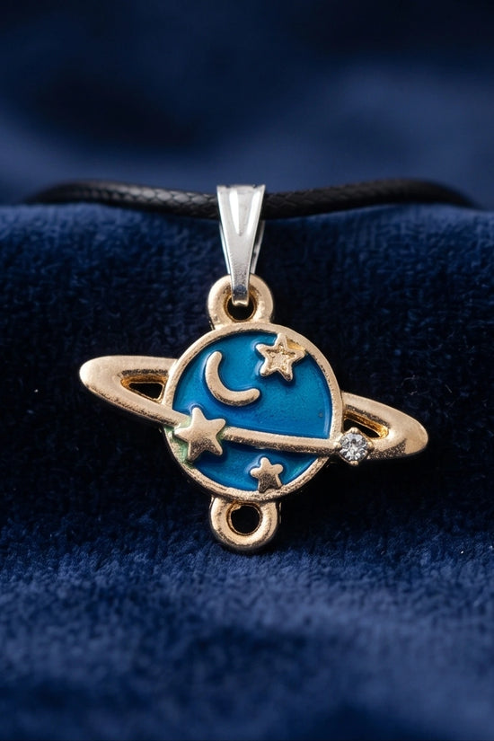 Celestial Galaxy Planet Pendant