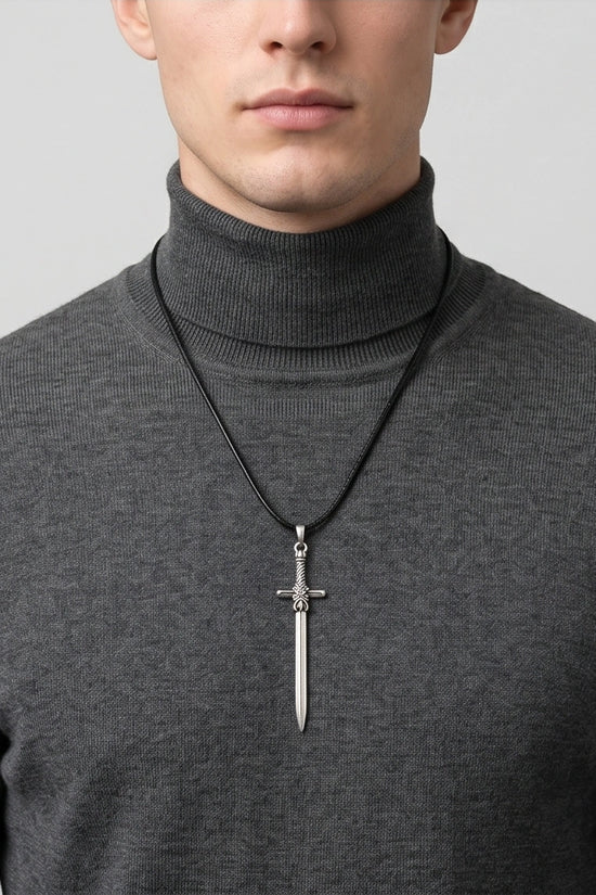 The Excalibur Medieval Sword Necklace