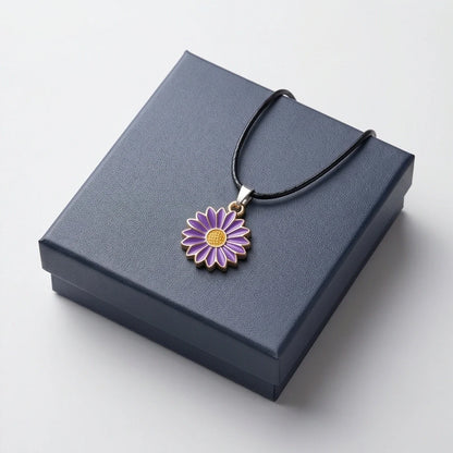 Royal Purple Daisy Pendant