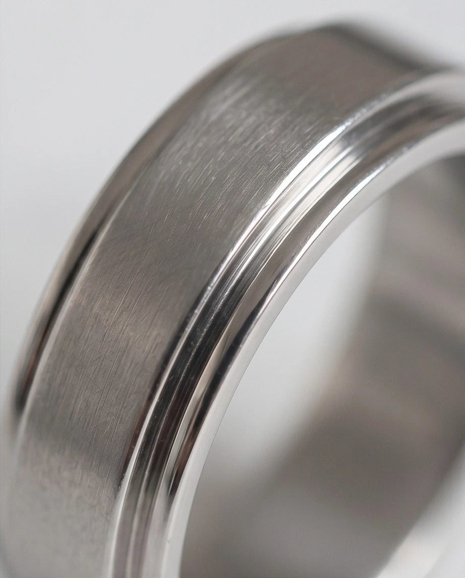 Classic Silver Matte Base Spinner Ring