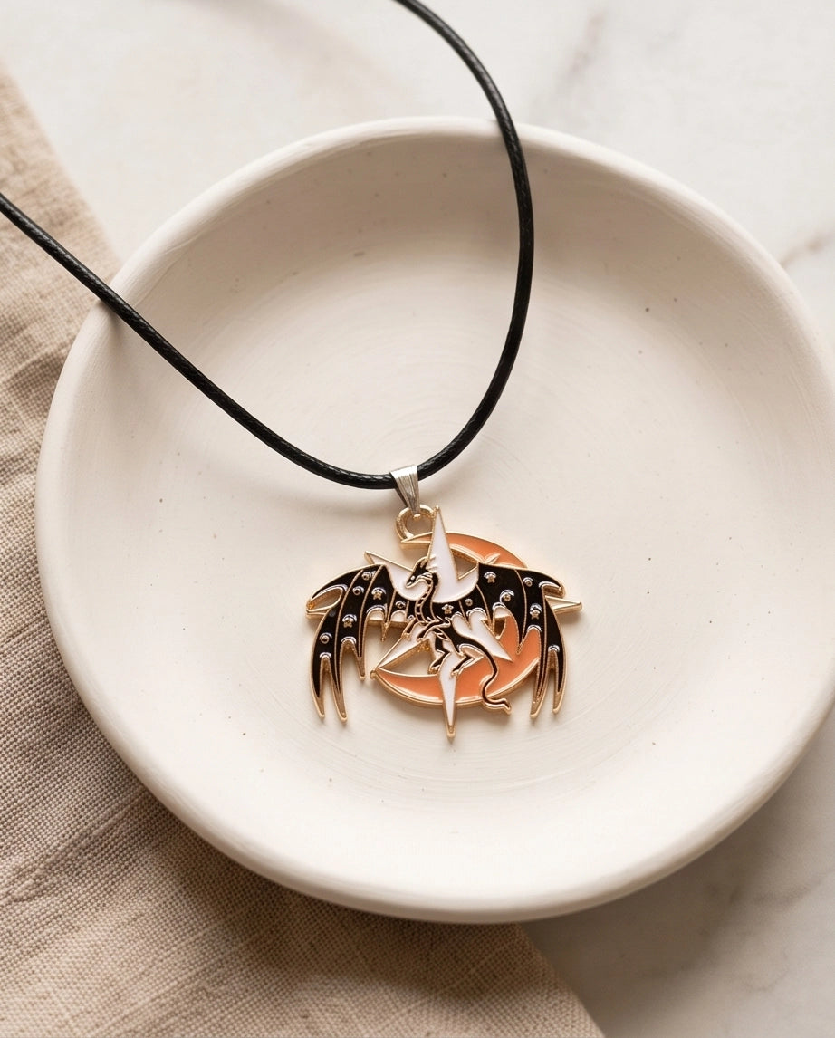 Celestial Celestial Dragon Moon & Star Pendant Necklace