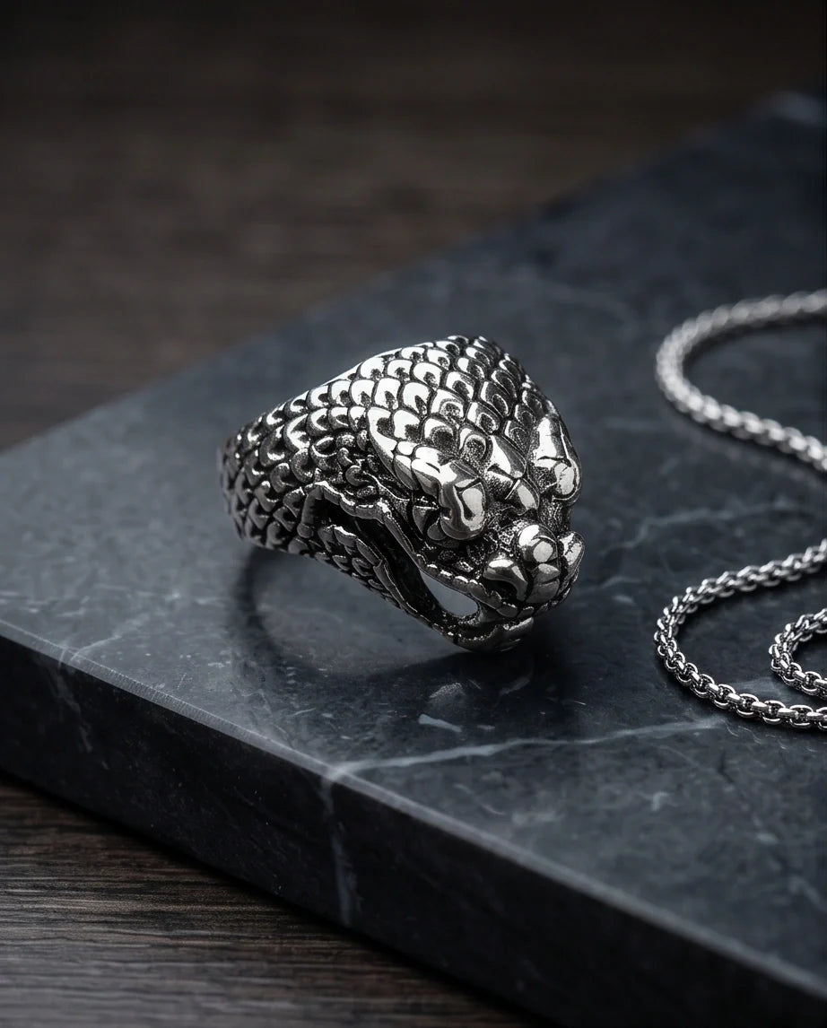 "Serpent’s Legacy" – Premium Viper Statement Ring