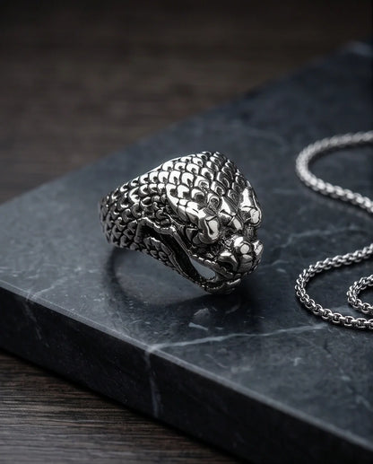 "Serpent’s Legacy" – Premium Viper Statement Ring