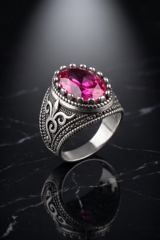 Imperial Magenta Royalty Signet Ring