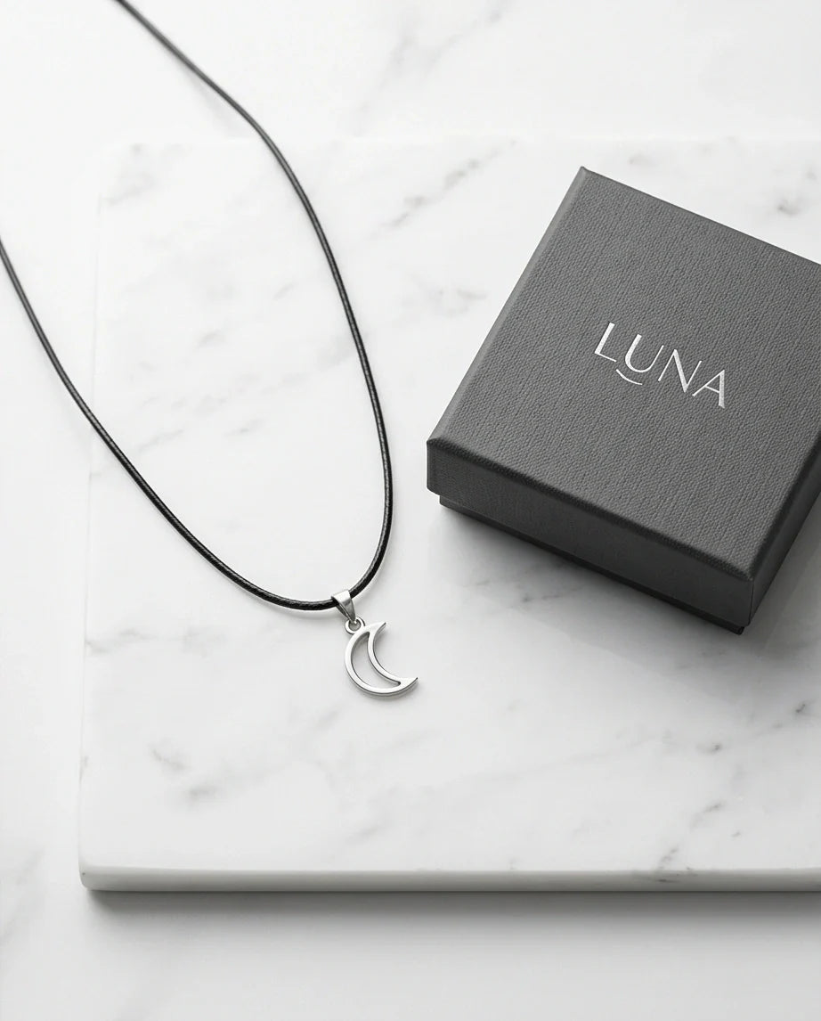 The Luna Minimalist Crescent Moon Necklace